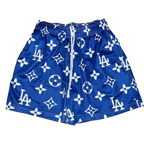 blue and white louis vuitton shorts|Louis Vuitton short boots.